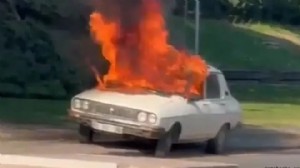 TBMM önünde 'Beyaz Toros' yakan kişi tutuklandı