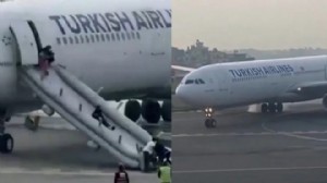 THY uçağında yangın paniği: Yolcular acil tahliye edildi
