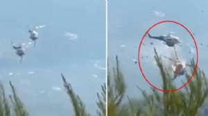 Yunanistan'da feci kaza: İki helikopter çarpıştı!